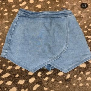 Denim Envelope Skirt